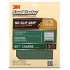Sandblaster No Slip Grip Sandpaper, 80-Grit, Green, 9 x 11-In., 3-Pk.