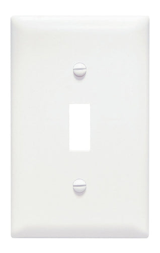 Pass & Seymour Toggle Switch Openings, One Gang, White (One Gang, White)