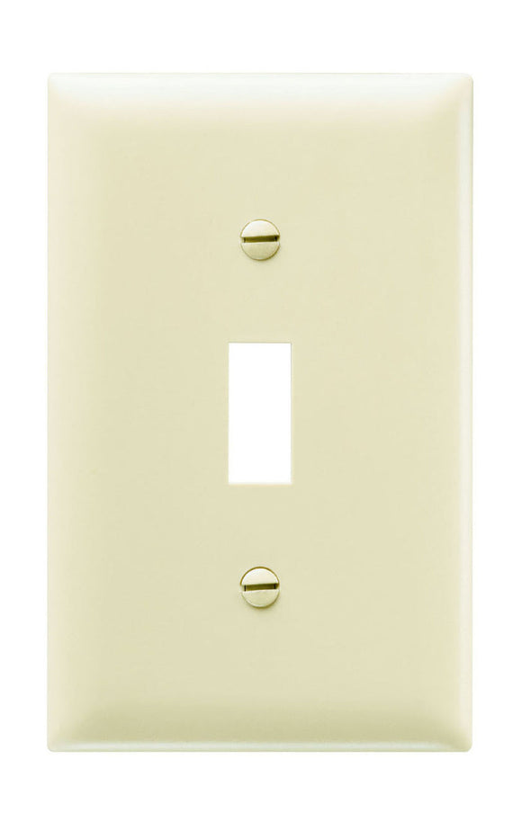 Pass & Seymour Toggle Switch Openings, One Gang, Ivory (Ivory)