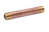 B & K Industries 1/4 Diameter Nipples Schedule 40 Red Brass 1/4 x 4 1/2