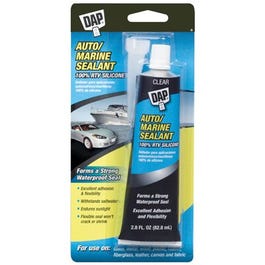 Auto & Marine Sealant, Silicone Rubber, 2.8-oz.