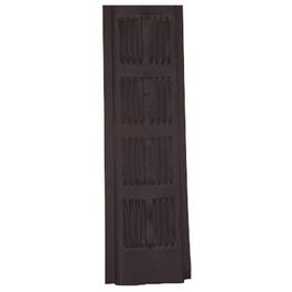 Aluminum Continuous Soffit Vent, Brown, 8-Ft.