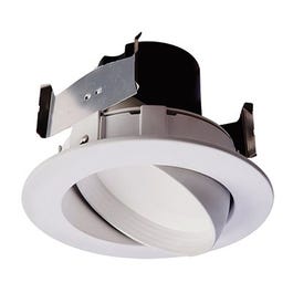 LED Retrofit Trim & Gimbal, White, 10-Watt, 4-In.