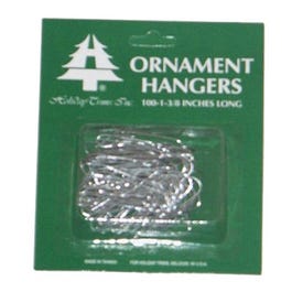 Ornament Hooks, Silver, 100-Ct.