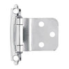Self-Closing Inset Hinge, 3/8-In., Chrome, 2-Pk.