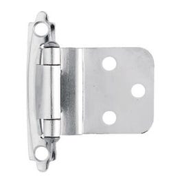 Self-Closing Inset Hinge, 3/8-In., Chrome, 2-Pk.