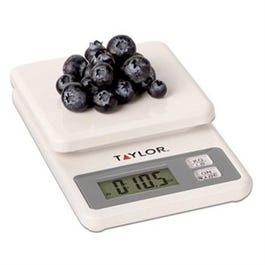 Compact Digital Kitchen Scale, White, 11-Lb. Capacity