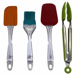 Kitchen Utensil Set, Silicone, 4-Pc.