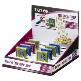 Mini Digital Timers, Assorted Colors