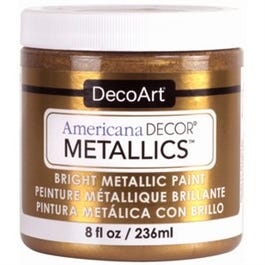 Americana Decor Metallics Craft Paint, Bronze, 8-oz.