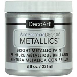 Americana Decor Metallics Craft Paint, Sterling Silver, 8-oz.