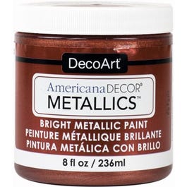 Americana Decor Metallics Craft Paint, Copper, 8-oz.