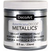 Americana Decor Metallics Craft Paint, Silver, 8-oz.