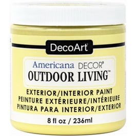 Americana Decor Outdoor Living Craft Paint, Lemonade, 8-oz.