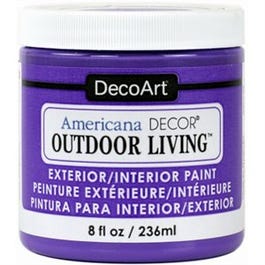 Americana Decor Outdoor Living Craft Paint, Pansy, 8-oz.