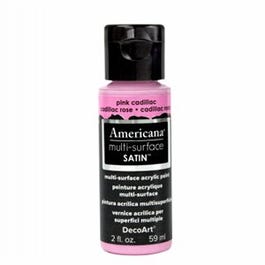 Americana Multi Surface Craft Paint, Satin, Pink Cadillac, 2-oz.