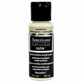 Americana Multi Surface Craft Paint, Satin, Mushroom, 2-oz.