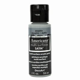 Americana Multi Surface Craft Paint, Satin, Dolphin, 2-oz.