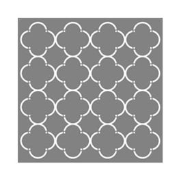 Americana Decor Mod Quatrefoil Stencil, 12 x 12-In.