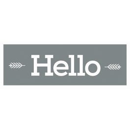 Americana Decor Hello Type Stencil, 6 x 18-In.