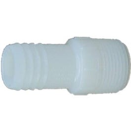 Pipe Fitting, Insert Adapter, White Nylon, 1-1/2-In., MIP x Insert