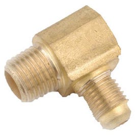 Pipe Fitting, Flare Elbow, Lead-Free Brass, 3/8 x 3/8-In. MPT