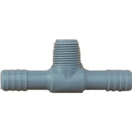 Pipe Fitting, Poly MPT Insert Tee, 3/4-In.