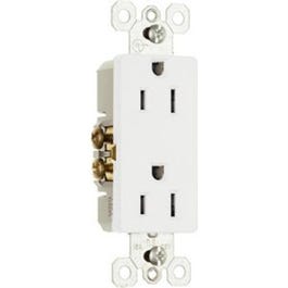 Decor Outlet 15A 125V 2P 3W White