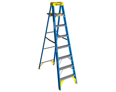 Werner 8ft Type I Fiberglass Step Ladder 6008 (8 ft)