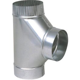 HVAC Galvanized Tee, Full Flow, 26-Ga., 5 x 5 x 5-In.