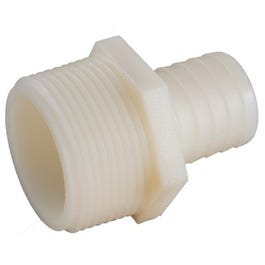 Pipe Fitting, Nylon Hose Barb, 1/2 ID x 3/4-In. MPT