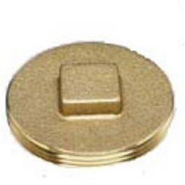 3-Inch Brass Raised Head Plug