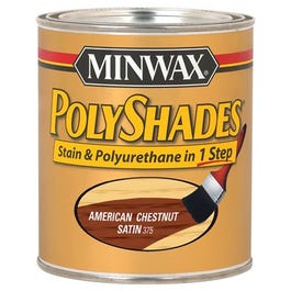 1-Qt. American Chestnut Satin Polyshades Wood Stain