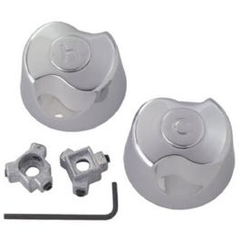 Lavatory Fit-All Handles, Chrome, Pr.