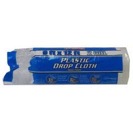 Heavy-Duty Drop Cloth, Plastic, 9 x 12-Ft.