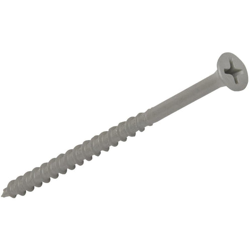 Grip-Rite PrimeGuard Standard #8 x 2-1/2 In. Phillips Gray Wood Deck Screw (1825 Ct. Pail)