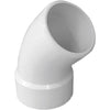 Charlotte Pipe 3 In. 45D DWV PVC Street Elbow