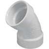 Charlotte Pipe 2 In. 45D Sanitary PVC Elbow