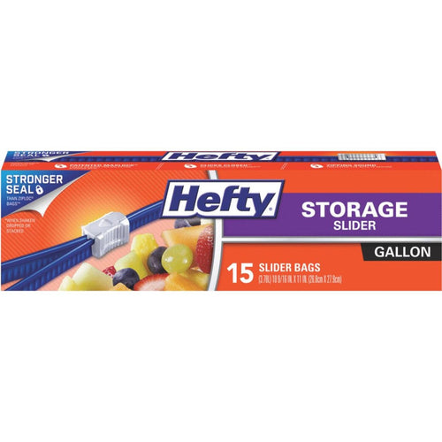 Hefty 1 Gal. Slider Food Storage Bag (15 Count)