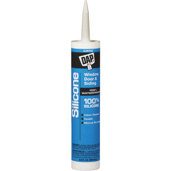 DAP 9.8 Oz. Window, Door & Siding Silicone Sealant, Almond