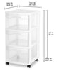 Sterilite 3 Drawer Cart