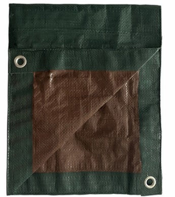 TruGuard Storage Tarp Cover Green/Brown Polyethylene