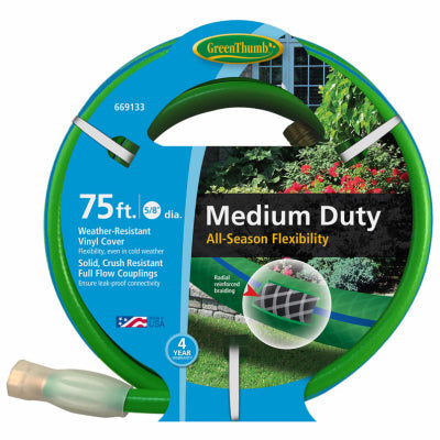 Green Thumb All-Weather Garden Hose Medium-Duty