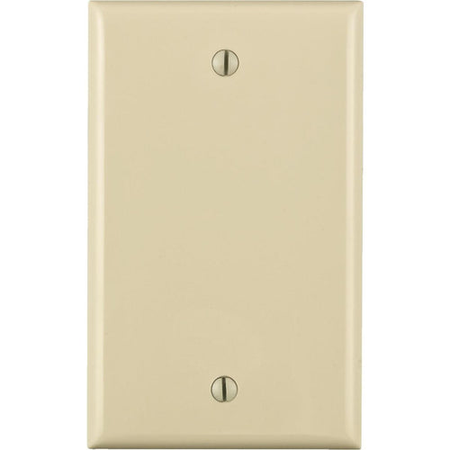 Leviton 1-Gang Standard Nylon Blank Wall Plate, Light Almond