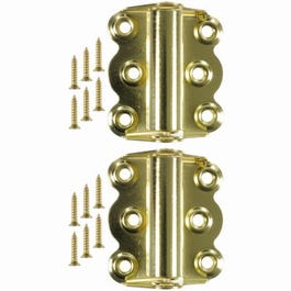 Self-Closing Storm Door Hinges, 2-3/4 In., Brass