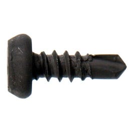 Sheet Metal Self-Drilling Framing Screws, Pan Head, Black Phosphate, #7 x 7/16-In., 1-Lb.