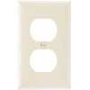 Wall Plate, 1-Gang Duplex, Light Almond