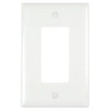 Wall Plate, Junior Jumbo, 1-Gang Decorator, White Nylon
