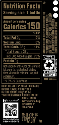 Pure Leaf Lemon Black Tea