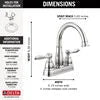 Delta Faucet WINDEMERE® Two Handle Centerset Bathroom Faucet